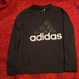 Black adidas crew neck